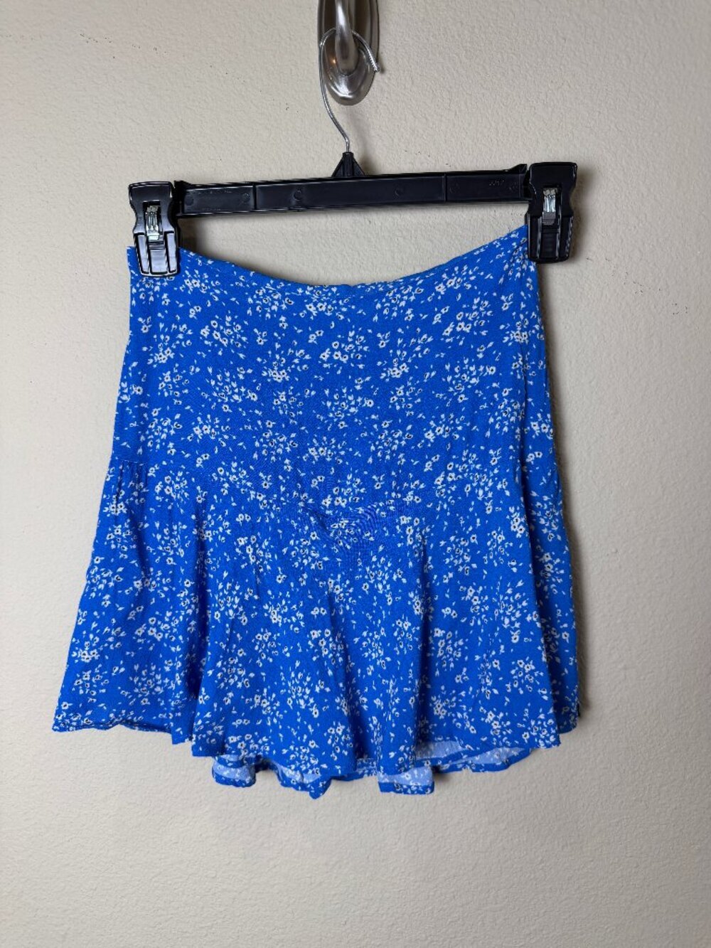 Barcelona Spain Brand Brownie Skirt Skort Blue Floral Size XXS